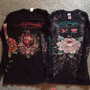 Ed Hardy T-shirt’s size L and Size S